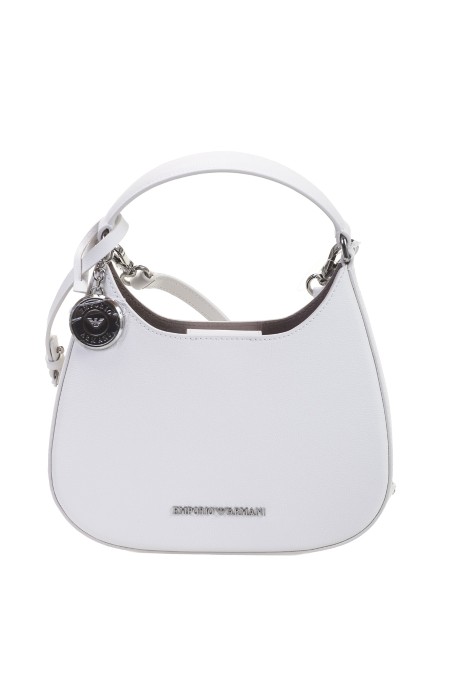 Shop EMPORIO ARMANI Saldi Borsa: Emporio Armani borsa hobo a mano in pelle riciclata granata, Emporio Armani Sustainability Values Capsule Collection. 
Il materiale interno è costituito dal 15% di rigenerato di fibre di cuoio.
Dimensioni: 22 x 19 5,5 cm.
Finish granato.
Tracolla removibile.
Logo in metallo.
Charm logato.
Pouch interna con zip.
Composizione: 100% Poliuretanica.
Made in Cina.. Y3H324 YWE9E-80012